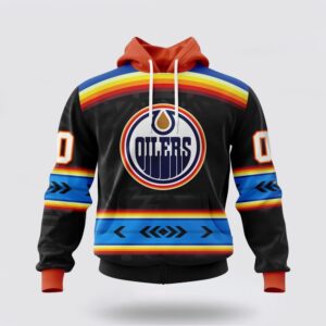 Personalized NHL Edmonton Oilers Hoodie Special Native Heritage Design 3D Hoodie 1 1