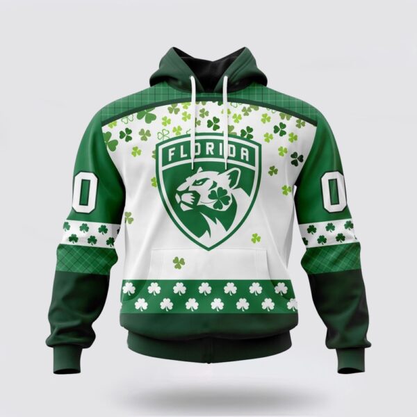 Personalized NHL Florida Panthers Hoodie Special Design For St Patrick Day 3D Hoodie