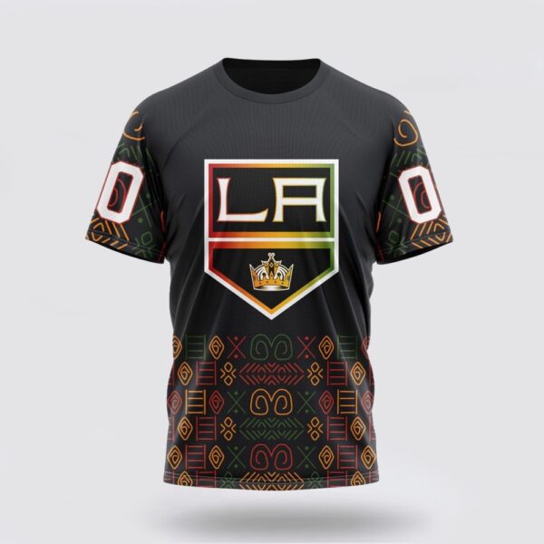 Personalized NHL Los Angeles Kings 3D T Shirt Special Design For Black History Month Unisex Tshirt