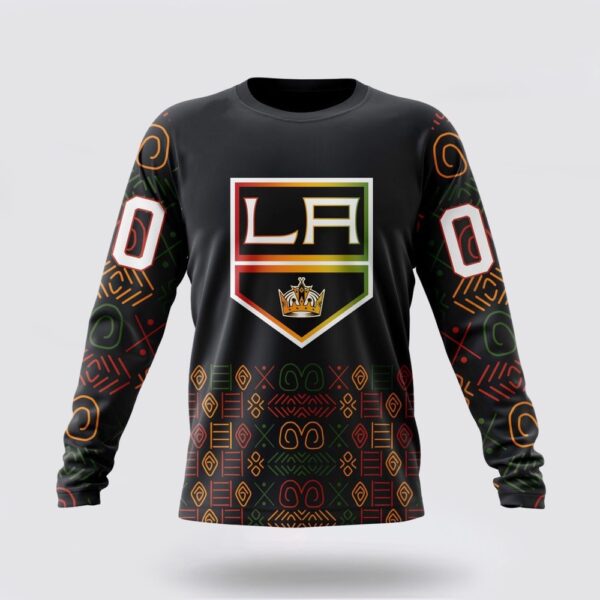 Personalized NHL Los Angeles Kings Crewneck Sweatshirt Special Design For Black History Month