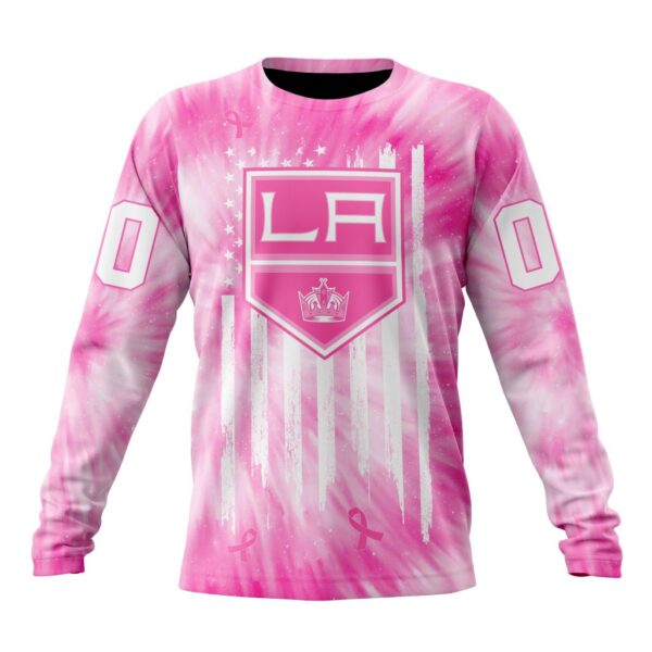 Personalized NHL Los Angeles Kings Crewneck Sweatshirt Special Pink Tie Dye Unisex Shirt