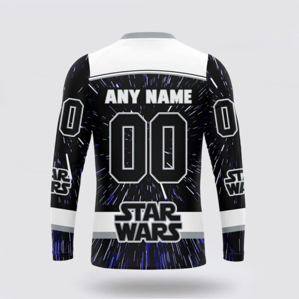 Personalized NHL Los Angeles Kings Crewneck Sweatshirt X Star Wars Meteor Shower Design