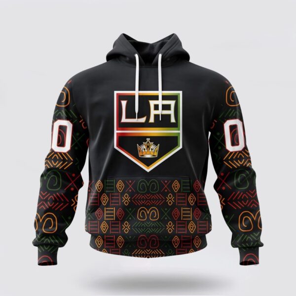 Personalized NHL Los Angeles Kings Hoodie Special Design For Black History Month 3D Hoodie