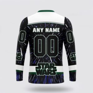 Personalized NHL Minnesota Wild Crewneck Sweatshirt X Star Wars Meteor Shower Design 2