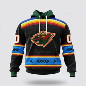 Personalized NHL Minnesota Wild Hoodie Special Native Heritage Design 3D Hoodie 1 1