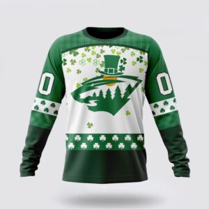 Personalized NHL Minnesota Wild Special Design For St Patrick Day 1