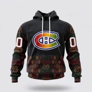 Personalized NHL Montreal Canadiens Hoodie Special Design For Black History Month 3D Hoodie 2 1