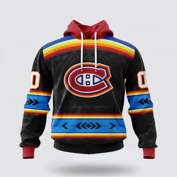 Personalized NHL Montreal Canadiens Hoodie Special Native Heritage Design 3D Hoodie