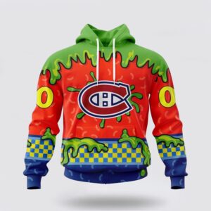 Personalized NHL Montreal Canadiens Hoodie Special Nickelodeon Design 3D Hoodie 1 1