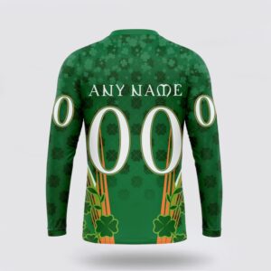 Personalized NHL Nashville Predators Crewneck Sweatshirt Full Green Design For St Patricks Day 2