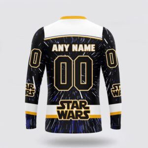 Personalized NHL Nashville Predators Crewneck Sweatshirt X Star Wars Meteor Shower Design 2