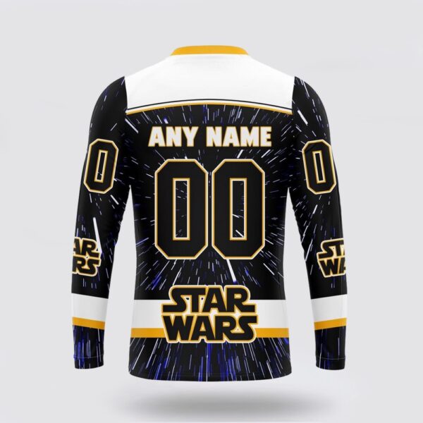 Personalized NHL Nashville Predators Crewneck Sweatshirt X Star Wars Meteor Shower Design