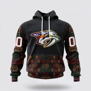 Personalized NHL Nashville Predators Hoodie Special Design For Black History Month 3D Hoodie 2 1