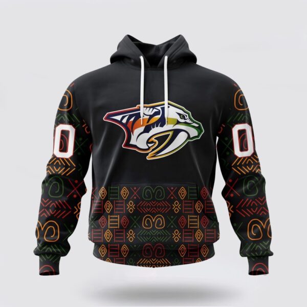 Personalized NHL Nashville Predators Hoodie Special Design For Black History Month 3D Hoodie