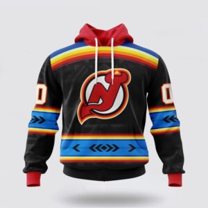 Personalized NHL New Jersey Devils Hoodie Special Native Heritage Design 3D Hoodie 1 1