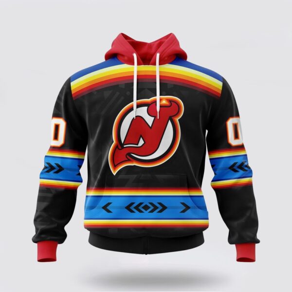 Personalized NHL New Jersey Devils Hoodie Special Native Heritage Design 3D Hoodie