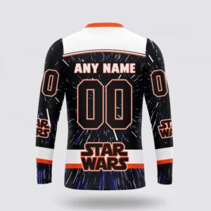 Personalized NHL New York Islanders Crewneck Sweatshirt X Star Wars Meteor Shower Design 2