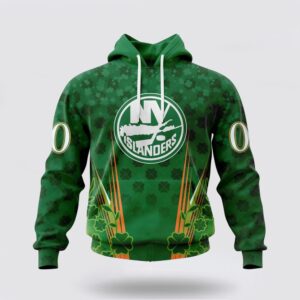 Personalized NHL New York Islanders Hoodie Full Green Design For St Patricks Day 3D Hoodie 2 1