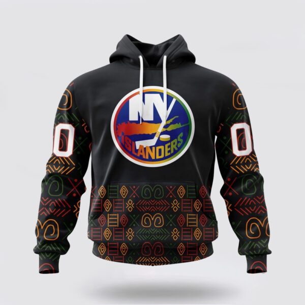 Personalized NHL New York Islanders Hoodie Special Design For Black History Month 3D Hoodie