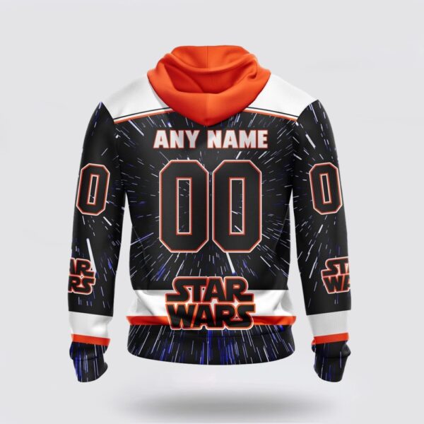 Personalized NHL New York Islanders Hoodie X Star Wars Meteor Shower Design 3D Hoodie