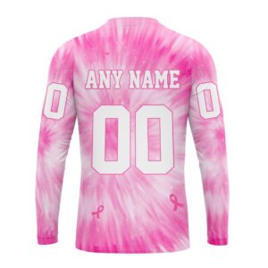Personalized NHL New York Rangers Crewneck Sweatshirt Special Pink Tie Dye Unisex Shirt 2