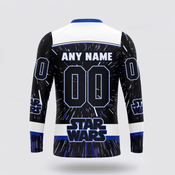 Personalized NHL New York Rangers Crewneck Sweatshirt X Star Wars Meteor Shower Design