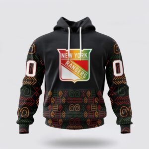 Personalized NHL New York Rangers Hoodie Special Design For Black History Month 3D Hoodie 2 1