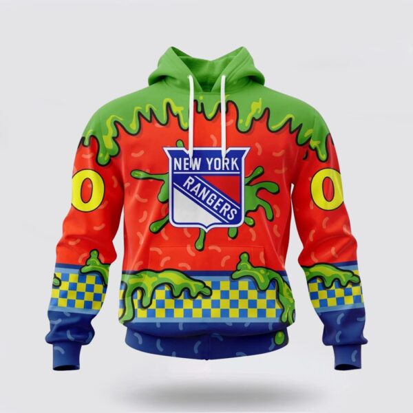 Personalized NHL New York Rangers Hoodie Special Nickelodeon Design 3D Hoodie