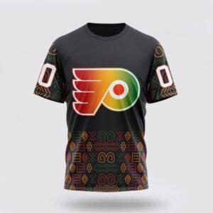 Personalized NHL Philadelphia Flyers 3D T Shirt Special Design For Black History Month Unisex Tshirt 1