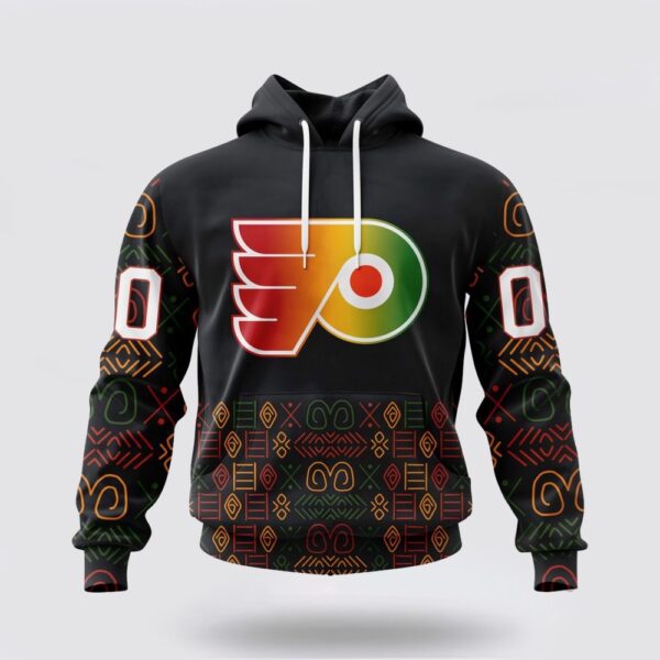 Personalized NHL Philadelphia Flyers Hoodie Special Design For Black History Month 3D Hoodie