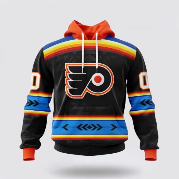 Personalized NHL Philadelphia Flyers Hoodie Special Native Heritage Design 3D Hoodie