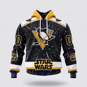 Personalized NHL Pittsburgh Penguins Hoodie X Star Wars Meteor Shower Design 3D Hoodie 1 1