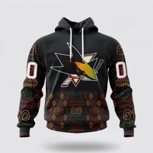 Personalized NHL San Jose Sharks Hoodie Special Design For Black History Month 3D Hoodie 2 1