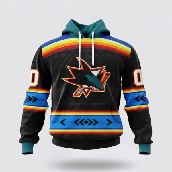 Personalized NHL San Jose Sharks Hoodie Special Native Heritage Design 3D Hoodie