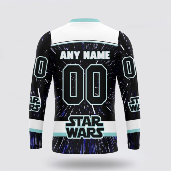Personalized NHL Seattle Kraken Crewneck Sweatshirt X Star Wars Meteor Shower Design