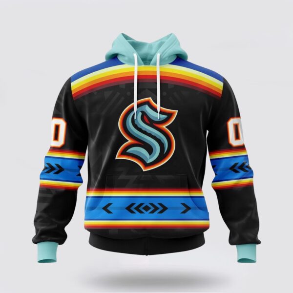 Personalized NHL Seattle Kraken Hoodie Special Native Heritage Design 3D Hoodie