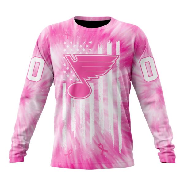 Personalized NHL St. Louis Blues Crewneck Sweatshirt Special Pink Tie Dye Unisex Shirt