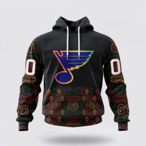 Personalized NHL St Louis Blues Hoodie Special Design For Black History Month 3D Hoodie 2 1