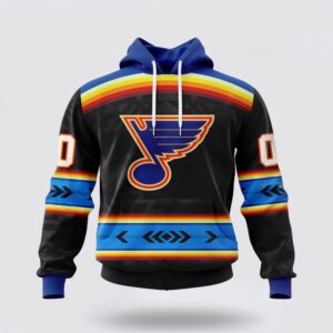 Personalized NHL St Louis Blues Hoodie Special Native Heritage Design 3D Hoodie 1 1