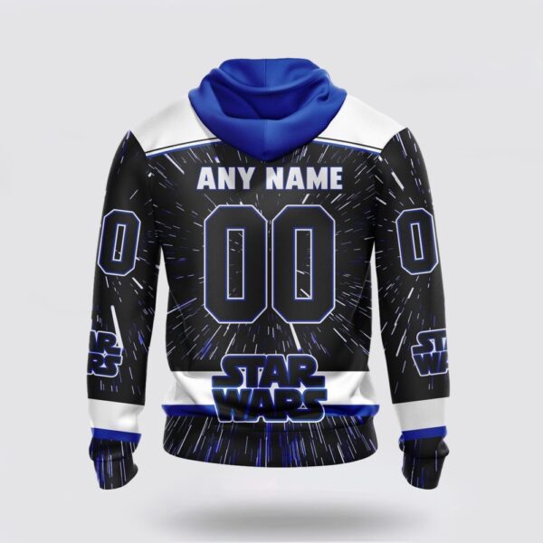 Personalized NHL St Louis Blues Hoodie X Star Wars Meteor Shower Design 3D Hoodie