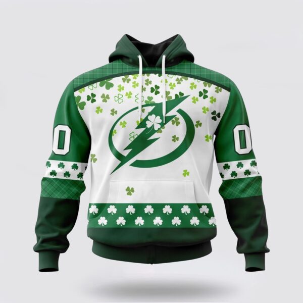 Personalized NHL Tampa Bay Lightning Hoodie Special Design For St Patrick Day 3D Hoodie