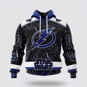 Personalized NHL Tampa Bay Lightning Hoodie X Star Wars Meteor Shower Design 3D Hoodie 1 1