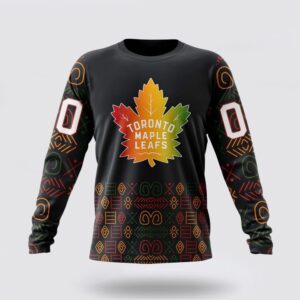 Personalized NHL Toronto Maple Leafs Crewneck Sweatshirt Special Design For Black History Month 1