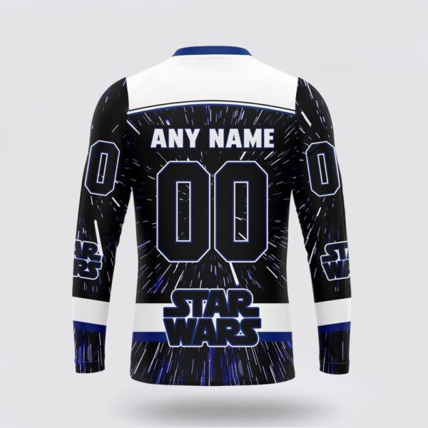 Personalized NHL Toronto Maple Leafs Crewneck Sweatshirt X Star Wars Meteor Shower Design