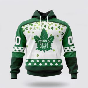 Personalized NHL Toronto Maple Leafs Hoodie Special Design For St Patrick Day 3D Hoodie 2 1