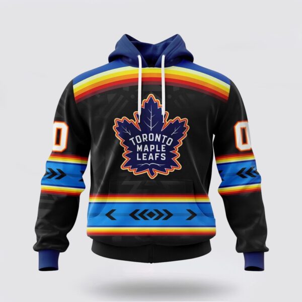 Personalized NHL Toronto Maple Leafs Hoodie Special Native Heritage Design 3D Hoodie