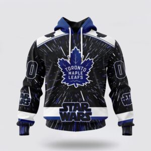 Personalized NHL Toronto Maple Leafs Hoodie X Star Wars Meteor Shower Design 3D Hoodie 1 1