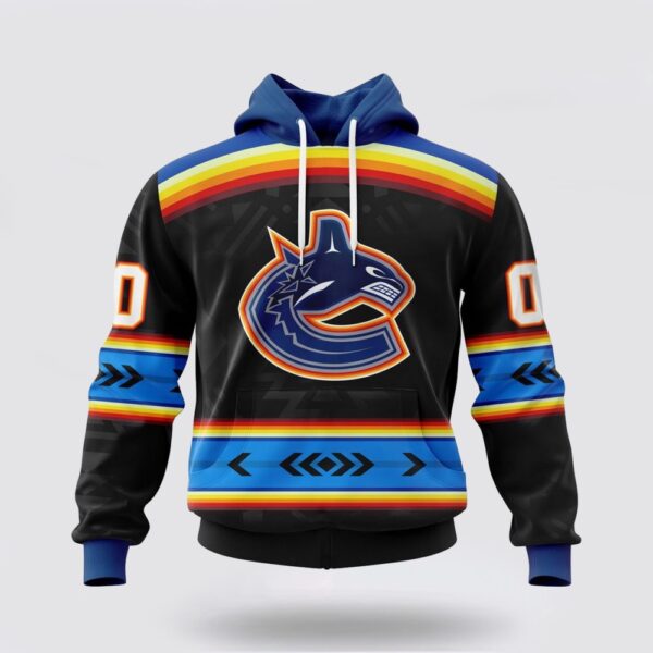 Personalized NHL Vancouver Canucks Hoodie Special Native Heritage Design 3D Hoodie