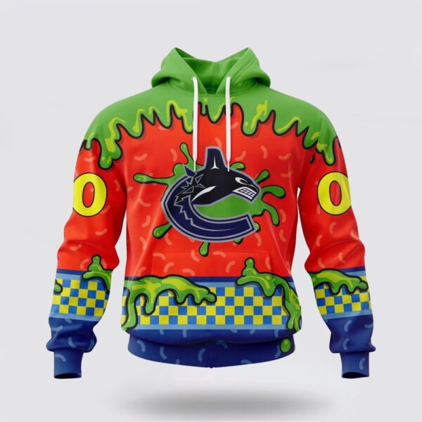 Personalized NHL Vancouver Canucks Hoodie Special Nickelodeon Design 3D Hoodie