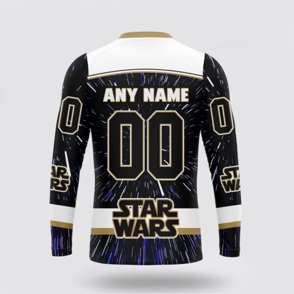 Personalized NHL Vegas Golden Knights Crewneck Sweatshirt X Star Wars Meteor Shower Design
